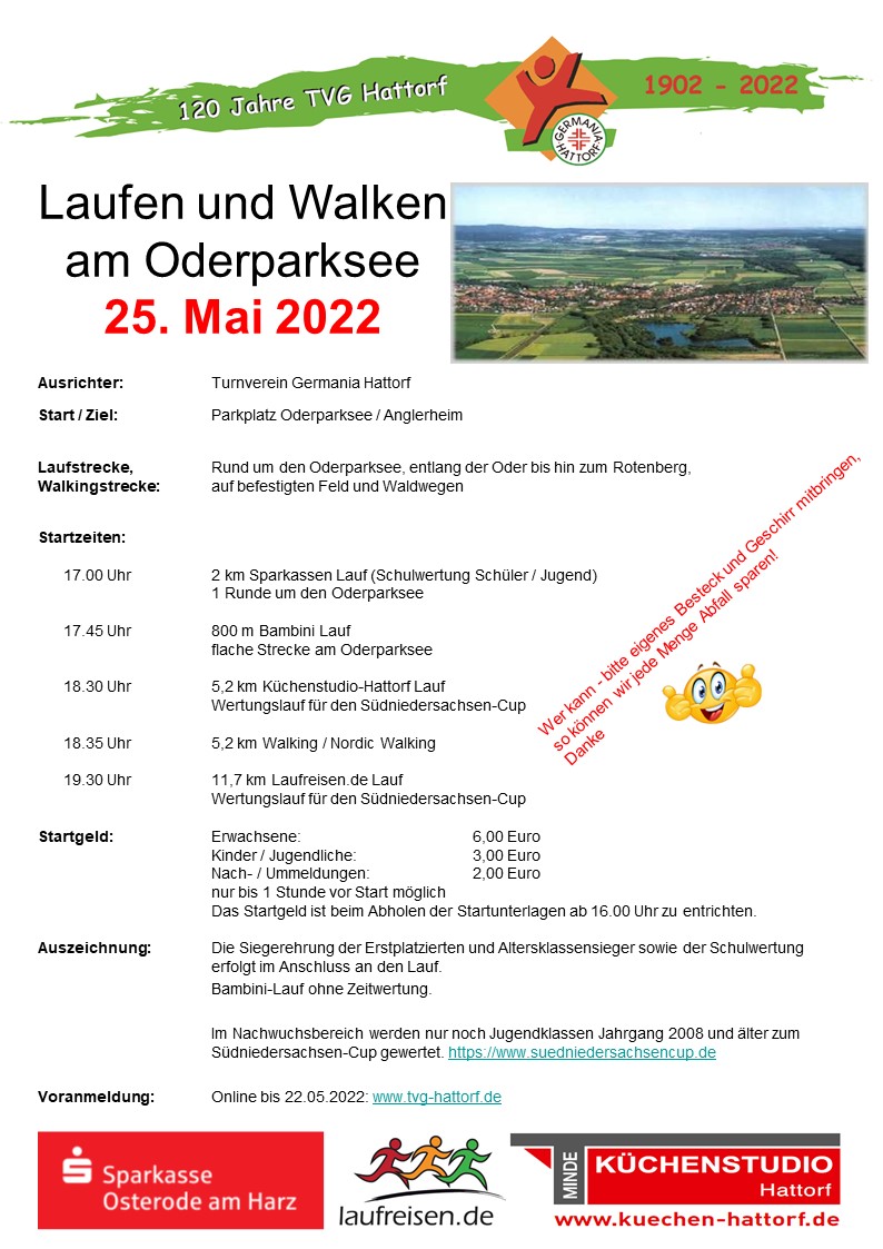 Oderpark Seelauf 2022 Plakat